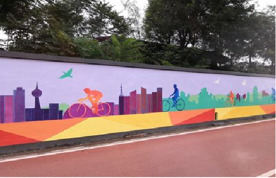 灵山墙体彩绘-围墙