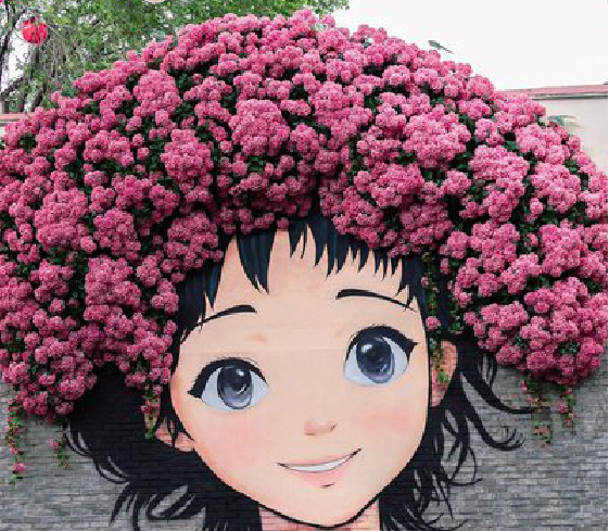 灵山墙体彩绘-网红墙打卡